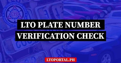 https //www.lto.net ph/lto/online|How to Check Your LTO Plate Number Online .